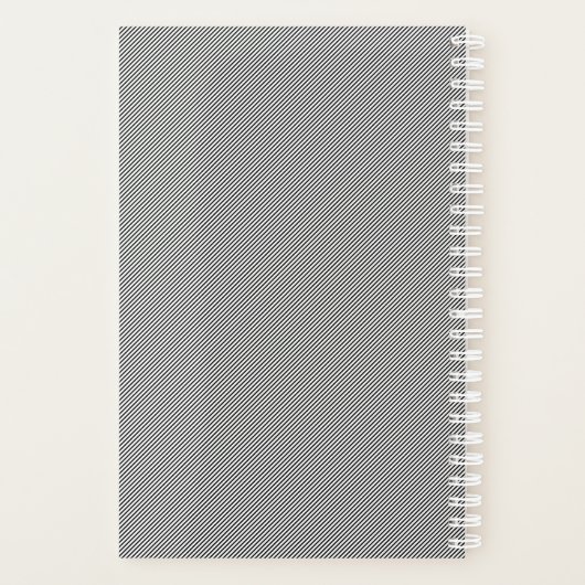 Bandes minces en noir et blanc | Initiales retro-s (Dos)