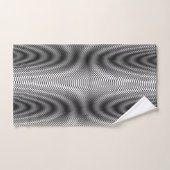 Bandes Moiré Noir et Blanc - Trippy Abstrait (Serviette à main)