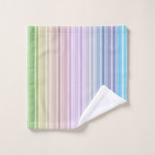 Bandes multicolores (Gant de toilette)