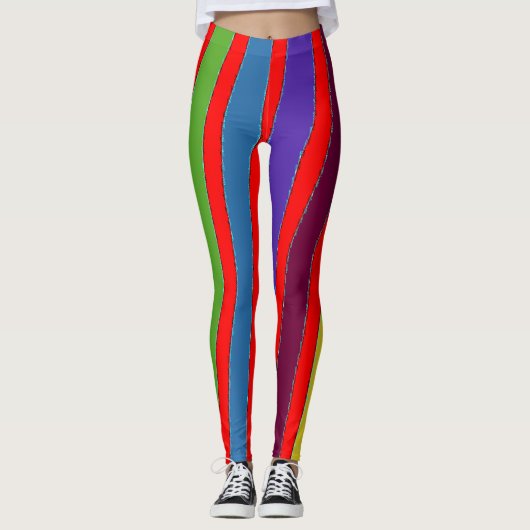 Bandes multicolores "Ratti_Creative_Arts" Leggings (Devant)