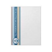 Bandes nautiques Bloc-notes personnalisé (Tourné)