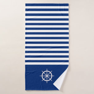 Bandes Nautiques+Navires Roue Bleu+Blanc