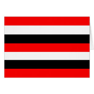 Bandes noires, blanches et rouges