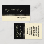 Bandes noires ~ Carte de visite (Devant / Derrière)