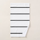 Bandes noires et blanches (Serviette à main)