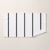 Bandes noires et blanches (Serviette à main)