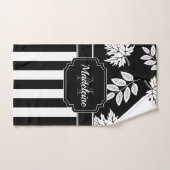 Bandes noires et blanches (Serviette à main)