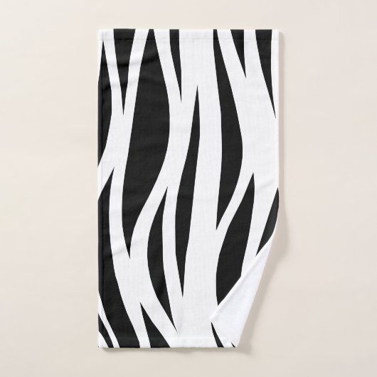 Bandes noires et blanches (Serviette à main)