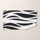 Bandes noires et blanches (Serviette à main)