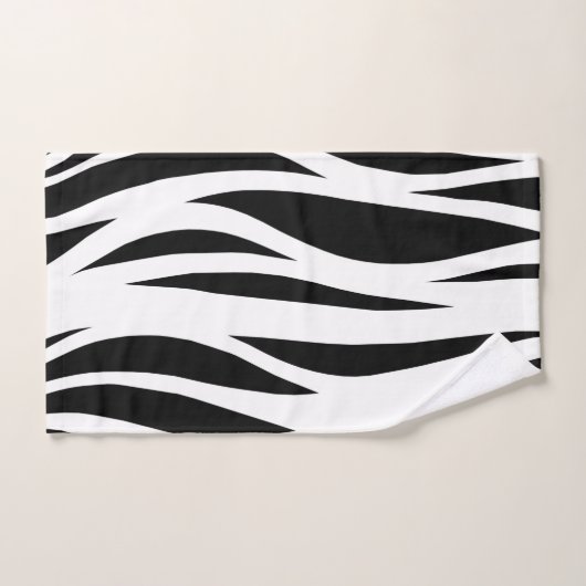 Bandes noires et blanches (Serviette à main)