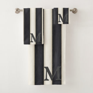 Bandes noires et blanches Dramatiques Monogramme 3