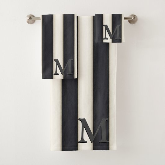Bandes noires et blanches Dramatiques Monogramme 3 (En situation)
