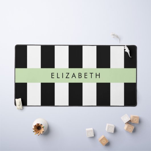Bandes noires et blanches, Gravées, Lignes, Votre (Tableau pour enfants)