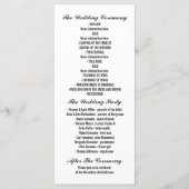 Bandes noires et blanches programmes de mariage ch (Dos)