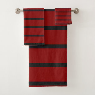 Bandes noires et rouges
