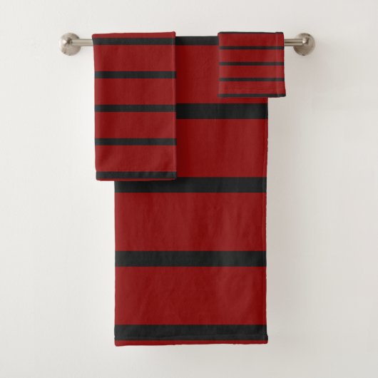 Bandes noires et rouges (En situation)