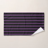 Bandes noires et violettes (Serviette à main)