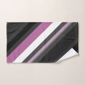Bandes noires, grises et blanches (Serviette à main)