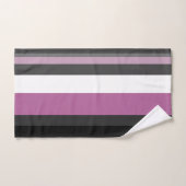 Bandes noires, grises et blanches (Serviette à main)