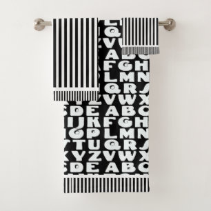 Bandes noires pour enfants Alphabet