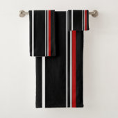 Bandes noires rouges et blanches (En situation)