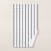 Bandes noires verticales (Serviette à main)