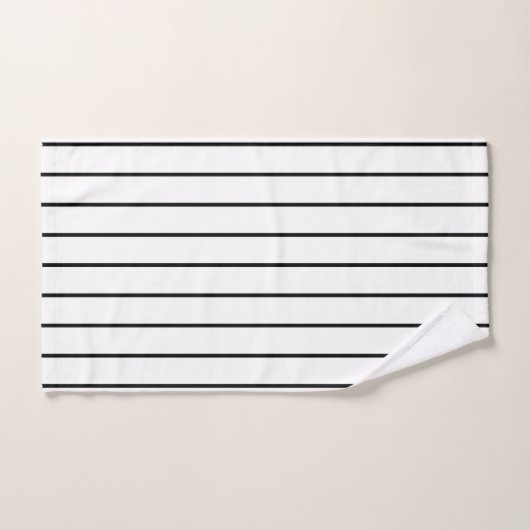 Bandes noires verticales (Serviette à main)