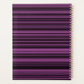 Bandes noires violettes abstraites (Dos)