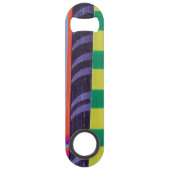 bandes ondulées colorées - rectangle (Dos)