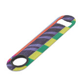 bandes ondulées colorées - rectangle (Dos Angle)