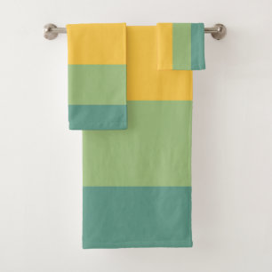 Bandes orange, bleue, jaune et verte