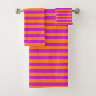 Bandes orange et magenta