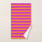 Bandes orange et magenta (Serviette à main)