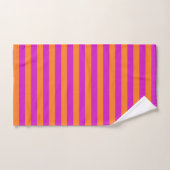 Bandes orange et magenta (Serviette à main)