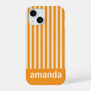BANDES ORANGE NOM PERSONNALISÉ STYLÉ MODERNE