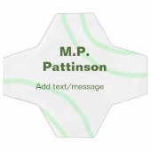 Bandes orange vertes ajouter le nom message texte  (Plat)