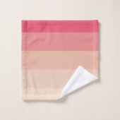 Bandes pastel roses (Gant de toilette)
