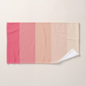 Bandes pastel roses (Serviette à main)