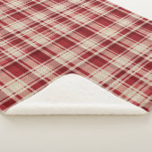 Bandes Plaid Crème Rouge (3/4)