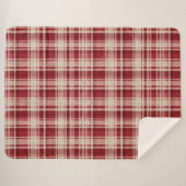 Bandes Plaid Crème Rouge (Devant (Horizontal))