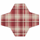 Bandes Plaid Crème Rouge (Plat)