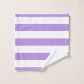 Bandes pourpres, Blancs, Motif rayé (Gant de toilette)
