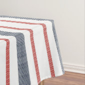 Bandes rayées rouges, blanches et bleues Nappe (In Situ)