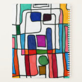 Bandes rectangulaires chaudes et cool avec accent (Dos)