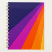 Bandes rétro en diagonale violette et orange (Devant)