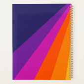Bandes rétro en diagonale violette et orange (Dos)