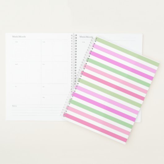 Bandes, rose, vert (Devant avec enveloppe)