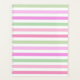 Bandes, rose, vert
