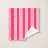 Bandes roses (Gant de toilette)
