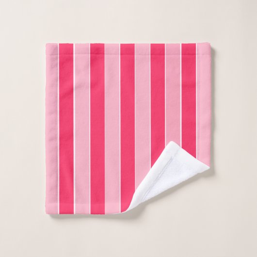 Bandes roses (Gant de toilette)